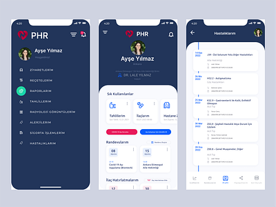 PHR UI Design design ui web design