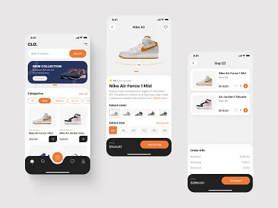 Shoe Store eCommerce Mobile App branding design ecommerce design graphic design icon illustration mobile mobile app mobile app design shoe ecommerce mobile app ui ui design ui mobile design ux web