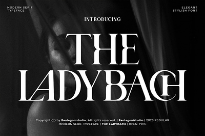 The Ladybach | Elegant Serif canva classy design fashion font illustration logo retro typeface vintage