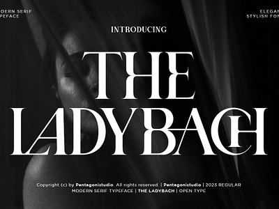 The Ladybach | Elegant Serif canva classy design fashion font illustration logo retro typeface vintage
