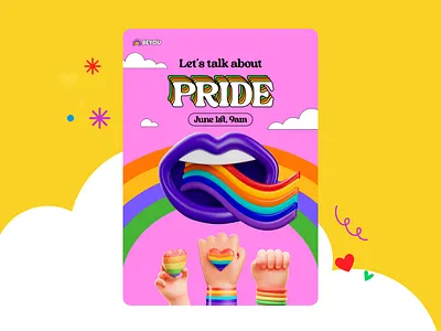 Pride Month Asset animation design free assets iconscout illustration lgbt lottie lottie animation lottiefiles motion motion graphics pride month rainbow