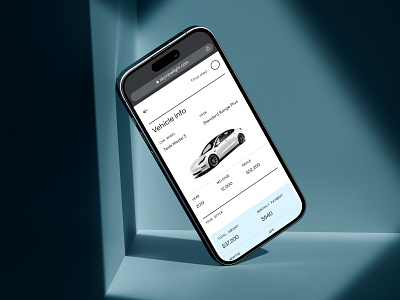 Tenet 0.2 app car elegant finance form minimal onboarding steps swiss swiss style ui ux vehicle