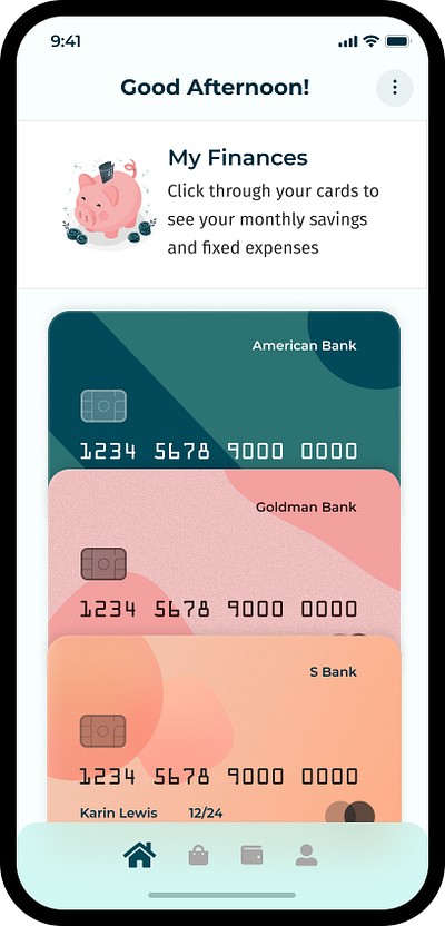 Bank App- iOS branding graphic design ui ux website