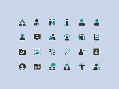 User Icons — v2 avatar contact friend human icons person profile users