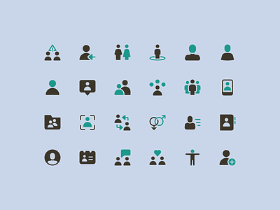 User Icons — v2 avatar contact friend human icons person profile users