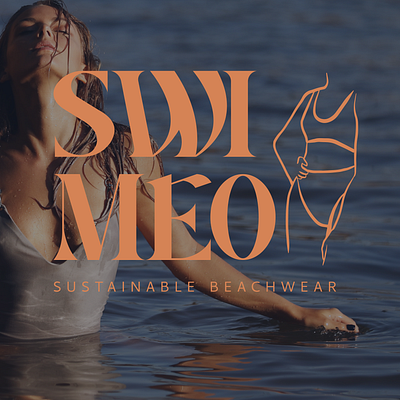 Swimeo sustainable beachwear brand design branding fashion graphic design logo logotype