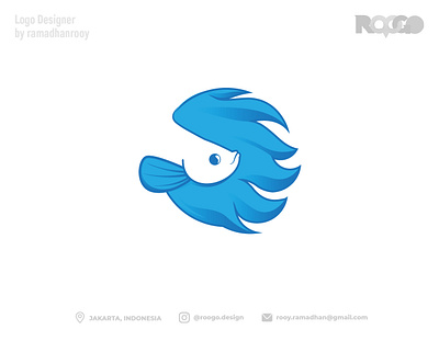 Bettamane betta blue branding design elegant fish graphic design illustration logo typography vector