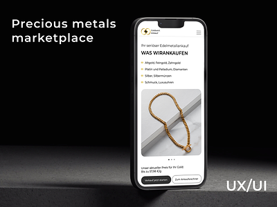 Precious metals marketplace design industry logo marketplace metalsmarketplace ui ux uxui webdesign webdev webdevelopment website