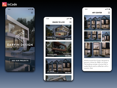 Architect Agency Company Website Mobile UI/UX Design adaptive design android application architec architec agency company website construction firm graphic design ios mobile mobile design real estate responsive design ui uiux user experience user interface web design web development wordpress