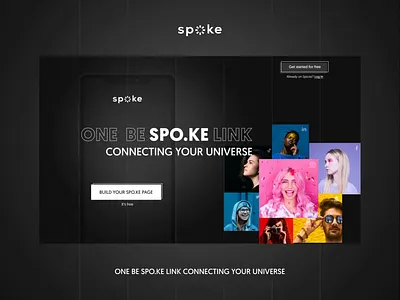 Spoke Black Web Design agency black ccl clever code lab design graphic design logo spoke ui webagency webdesign