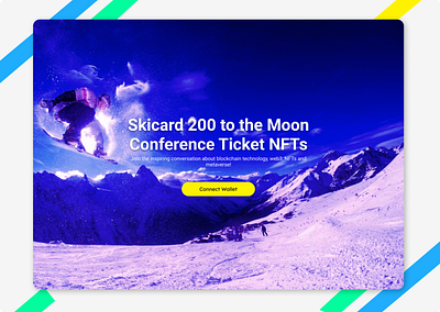 NFT-based Ticketing Platform - ATHLETECARD 🔥 branding design graphic design landing page logo meta metaverse nft nft ticketing ski snow sports ticketing trending ui ux vector