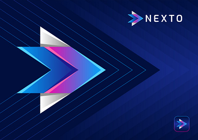 Nexto Logo branding graphic design logo