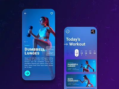 Daily UI Challenge 62 - Workout of the Day app concept dailyui design figma ui uidesign
