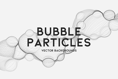 Bubble Particles on White Backgrounds abstract background bubble design futuristic illustration landing landing page medicine minimalist particles shape tech futuristic technologi vector wallpaper website white background