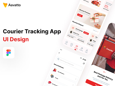 Courier Tracking App 3d aavatto app clean courier tracking app creativedesign delivery homedelivery minimal mobileappdesign shipping transport ui uiux