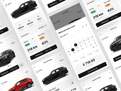 Rental car App app design rental car ui
