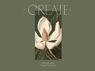 Something truly unique aesthetic botanical botany design design assets flower luxury magnolia modern retro retro elements vibes vintage