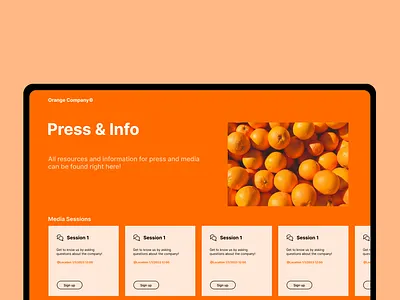 051 Press Page 051 051presspage 51 adobe xd app design color theory daily ui dailyui dailyui051 dailyui51 design figma flat design graphic design mockup press page presspage ui web web design