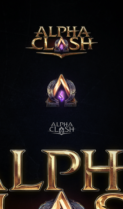 Alpha Clash Game Logo app artwork branding design digital art gaming graphic design icon illustration illustrator logo monogram ui ux vector