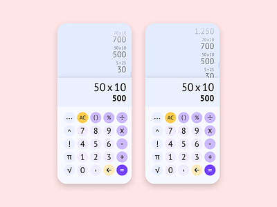 Calculator design ui ux