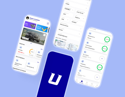 Ulov - Car managenment service app app design mobile app design ui ux