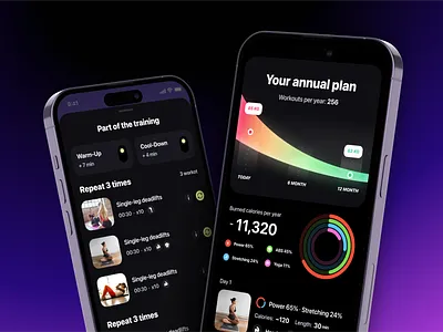Mobile App Design for iOS/Android: UI/UX Design for Fitness App android app designer android app ui app design app interface app interface designer app ui app ui designer application apps ui fitness fitness app ios app mobile app mobile application design mobile ui mobile ui designer onboarding profile sport