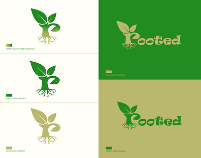 Rooted Logo Design branding design graphic design illustration logo logo design typography ui vector