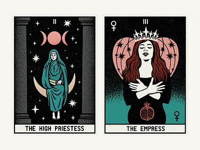Tarot Deck_2 character illustration retro illustration tarot tarot deck vintage illustration vintage inspired