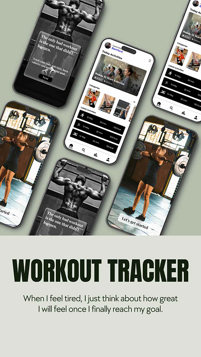 Daily UI #41 _ Workout Tracker dailyui dailyuichallenge design ui uiux