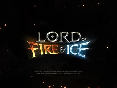 Lord of Fire & Ice Video Game Logo app artwork branding design digital art gaming graphic design illustration illustrator logo ui ux vector visual art