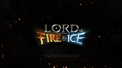 Lord of Fire & Ice Video Game Logo app artwork branding design digital art gaming graphic design illustration illustrator logo ui ux vector visual art