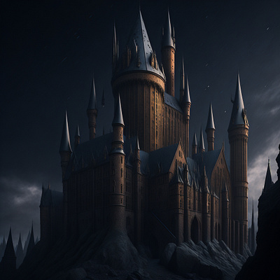 This is Hogwarts 3d animation artwork branding enrlage game graphic design hogwarts leacy ui vector