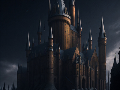 This is Hogwarts 3d animation artwork branding enrlage game graphic design hogwarts leacy ui vector