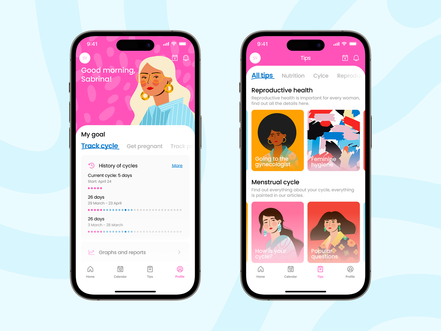 Bloom® Period Tracker Mobile App / Pregnancy App by Fulcrum Rocks on