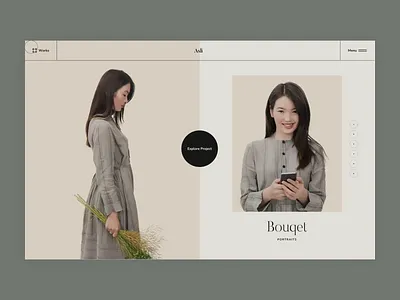 Split screen slider animation clean creative design fullscreen modern motion portfolio premium slider template themeforest transition ui website design