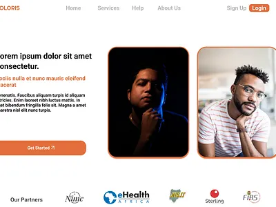 DOLORIS TABLET VIEW animation illustration landingpage motion graphics ui ux design
