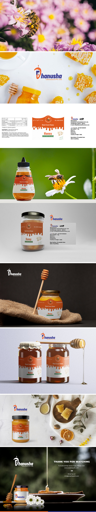 Honey Bottle Packaging adobe illustrator benefits recycling branding design graphic design honey bottle packaging illustration logo ui ux vector