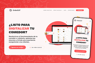 OrderEat | Website Redesign branding design graphic design logo ui ui design ux vector website