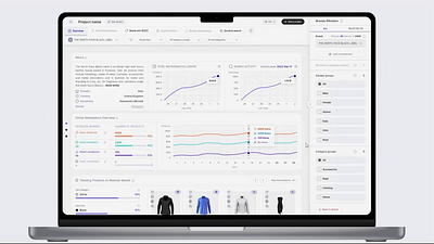 Jelli.Studio ai analytics dashboard fashion ui ux web design