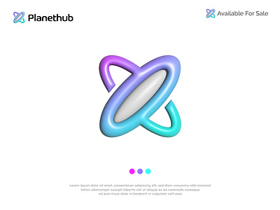 planethub logo design & branding 3d app icon blockchain brand identity branding cosmos cryptocurrency design galaxy hub icon logo logo design logos minimal logo modern logo orbital planet planet logo technology