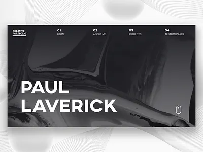 Creative Portfolio - Personal Website design minimalism minimalist personal portfolio simple ui web website