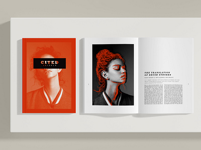 Cited Magazine brand identity branding cover design double page spread graphic design illustraion indesign layout design logo magazine magazine cover mixed media photography print print design type typography