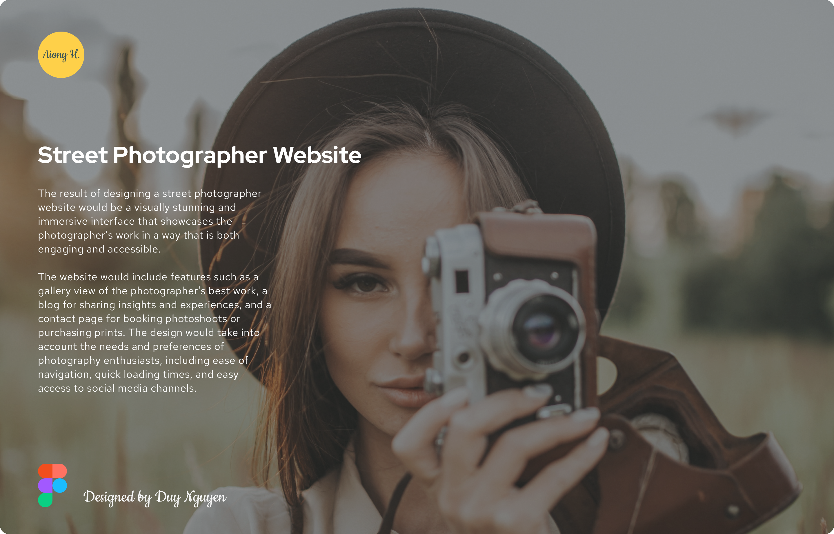 Street Photographer Web Design e commerce ui ux ux ui design web design