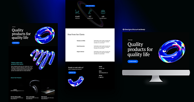 Tech Company Website Design 3d animation branding graphic design motion graphics ui website