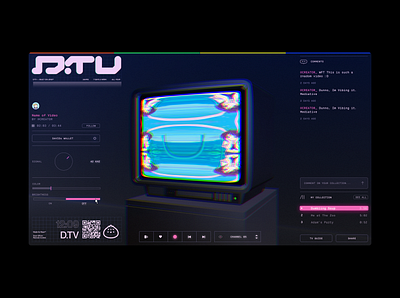 D.TV - Dark Mode branding design logo ui uiux web webdesign