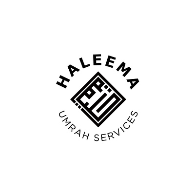 HALEEMA Umrah Services Logo islamic logo logo design umra logo