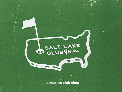 Salt Lake Club House branding golf graphic design icon logo small business website design