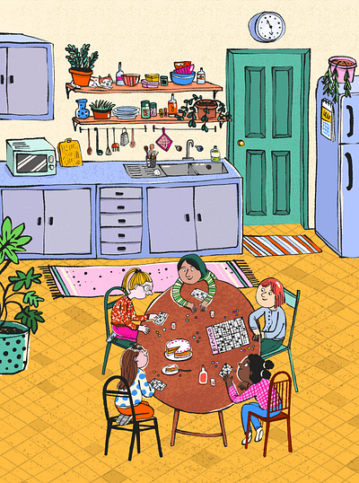 Playing in the kitchen childrens book early readers illustration junior fiction kidlit middle grade