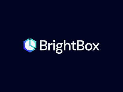 BrightBox box brand branding bright circle code coding cube design hexagon learn learning light logo logodesign minimal skill software