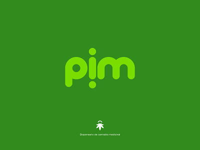 pim brand brand design brand identity branding green high logo medicinal cannabis dispensary roeunded weed